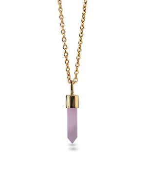 Jeberg Halskette - Rituals - 4912 925 Silber vergoldet, Edelstein gold