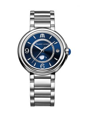 Maurice Lacroix Damenuhr Fiaba Date Moonphase FA1084-SS002-420-1 Edelstahl