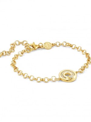 Nomination Armband - Sentimental Pave Heart - 149202/008 925 Silber, Zirkonia gold