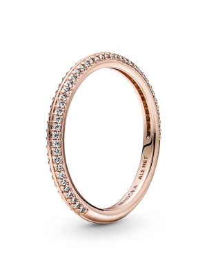 Pandora Ring - 60 Zirkonia, Metall roségold