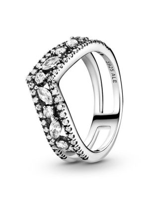 Pandora Ring - Wishbone - 199095C01 925 Silber, Zirkonia silber