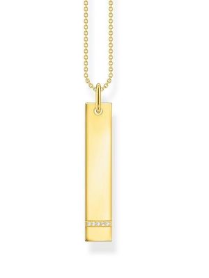 Thomas Sabo Halskette - KE2134-414-14-L50V 925 Silber vergoldet, Zirkonia gold