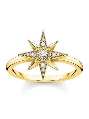 Thomas Sabo Ring - 54 925 Silber vergoldet, 750 Gold, Zirkonia gold