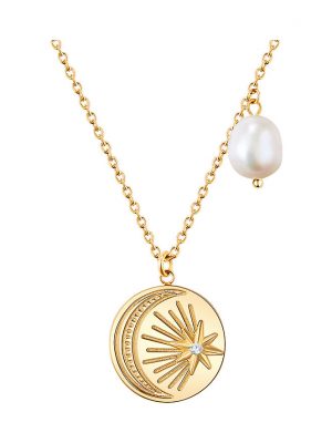 Valero Pearls Kette 50100140 Edelstahl