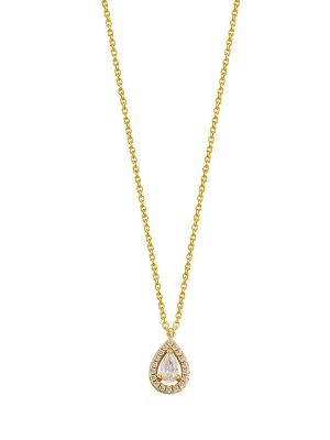 XENOX Halskette - XS6074G 925 Silber vergoldet, Zirkonia gold
