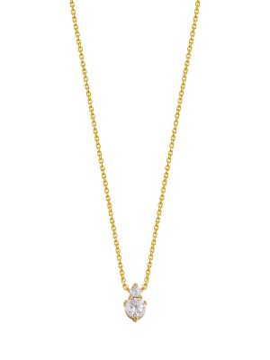 XENOX Halskette - XS7347G 925 Silber vergoldet, Zirkonia gold