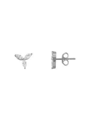 XENOX Ohrstecker - Fancy Cut - XS6071 925 Silber, Zirkonia silber