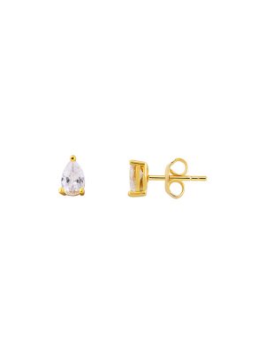 XENOX Ohrstecker - Fancy Cut - XS6073G 925 Silber vergoldet, Zirkonia gold