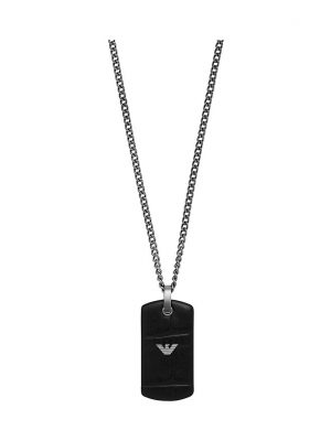 Armani Kette Essential EGS2781060 Edelstahl, Leder