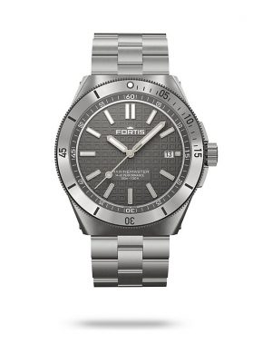 Fortis Herrenuhr Block Bracelet Rockstone Grey F8120006