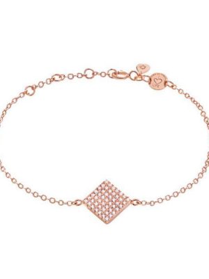 LaViida Armband - Quadrat pavé - BLU609RG roségold