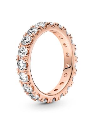 Pandora Ring - 56 925 Silber vergoldet, Zirkonia roségold
