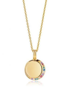 SIF Jakobs Halskette - Portofino - SJ-P12015XCZ-SG45 925 Silber vergoldet, Zirkonia gold