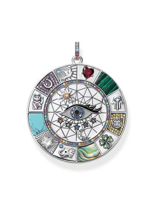 Thomas Sabo Anhänger - Magische Glückssymbole - PE855-989-7 925 Silber, Perlmutt, Zirkonia silber