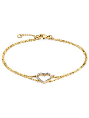 Valeria Armband 87685764 375er Gelbgold teilrhodiniert