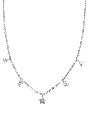XENOX Halskette - Midnight - XS2297 925 Silber, Zirkonia silber