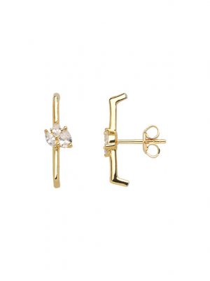 XENOX Ohrringe - XS2363G 925 Silber vergoldet, Zirkonia gold
