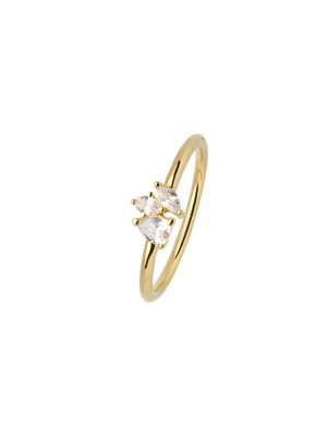 XENOX Ring - XS2367G/54 925 Silber vergoldet, Zirkonia gold