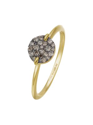 Stardiamant Ring - 58 585 Gold, Diamant gold
