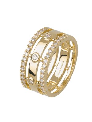 Stardiamant Ring - D6582G/54 585 Gold, Diamant gold