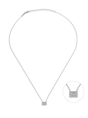 Kurshuni Halskette - KR1002-2-RH 925 Silber, Zirkonia silber