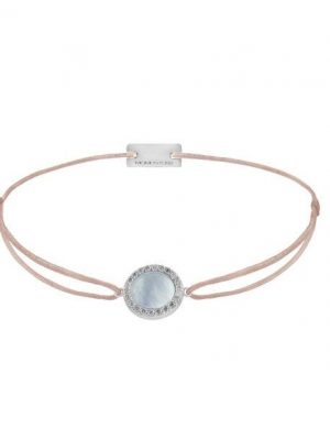 Momentoss Armreif - 21204354 925 Silber, Perlmutt, Zirkonia beige