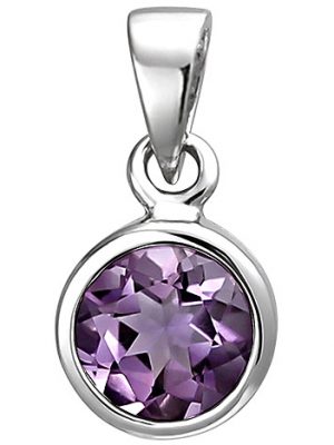 SIGO Anhänger 925 Sterling Silber 1 Amethyst lila violett