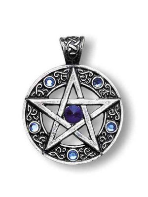 Adelia's Anhänger Amulett Talisman Keltisches Pentagramm - Willensstärke und Erfolg, silber, onesize