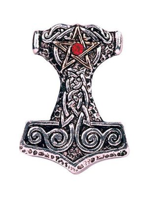 Adelia's Anhänger Amulett Talisman Thor's Hammer - Mut und Erfolg, silber, onesize