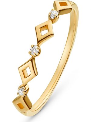 Damen-Damenring 3 Diamant CHRIST C-Collection gelbgold