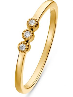 Damen-Damenring 3 Diamant CHRIST C-Collection gelbgold