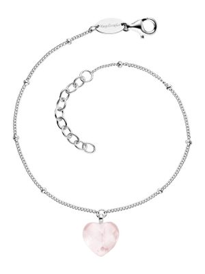 Engelsrufer Armband - ERB-HEART-RQ 925 Silber, Edelstein rosa