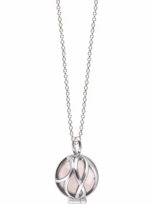 Engelsrufer Halskette - Powerful Stone XS - ERN-HEALPARA-RQ-XS 925 Silber, Edelstein rosa