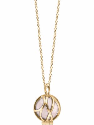 Engelsrufer Halskette - Powerful Stone XS - ERN-HEALPARA-RQ-XS-G 925 Silber vergoldet, Edelstein gold