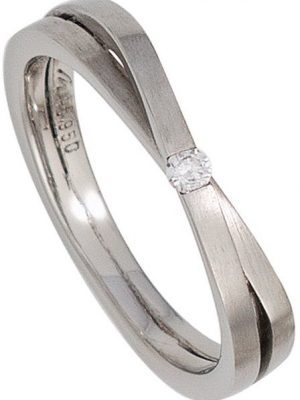 JOBO Fingerring "Diamant-Ring 0,05 ct.", 950 Platin