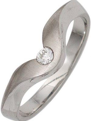 JOBO Fingerring "Diamant-Ring 0,08 ct.", 950 Platin
