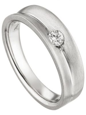 JOBO Fingerring "Ring mit Diamant 0,13 ct.", 950 Platin