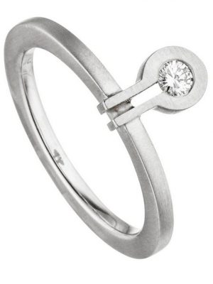 JOBO Fingerring "Ring mit Diamant", 950 Platin