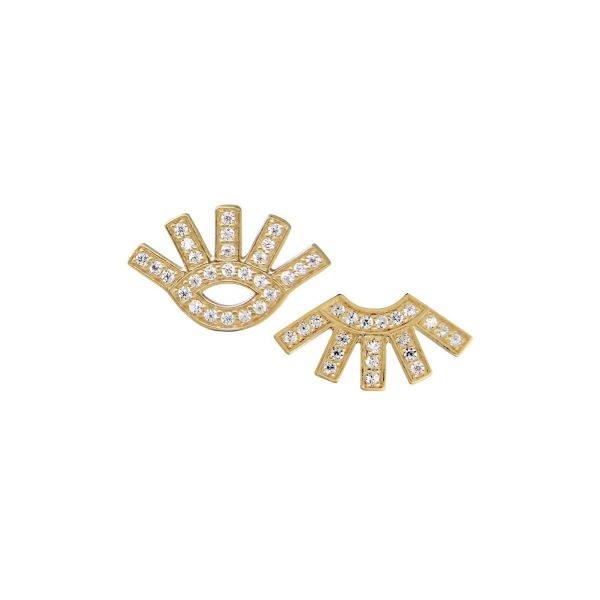 Jeberg Ohrstecker - Rituals - 5910 925 Silber vergoldet, Zirkonia gold