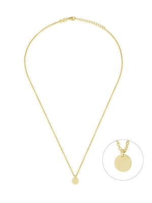 Kurshuni Halskette - PLK7-2-AU 925 Silber vergoldet gold