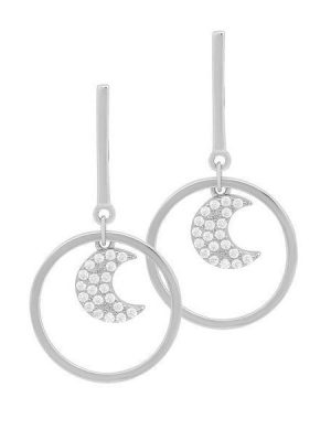 LaViida Ohrstecker - Mond - ELU628RH 925 Silber, Zirkonia silber