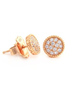 Luca Lorenzini Ohrstecker - ORB327-02 925 Silber vergoldet roségold