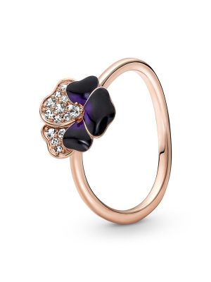 Pandora Ring - 180764C01 925 Silber vergoldet, Zirkonia rosegold