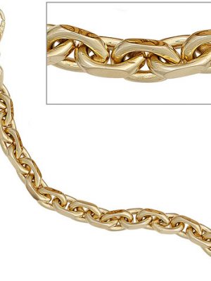 SIGO Ankerarmband 585 Gold Gelbgold 21 cm Armband Goldarmband Karabiner