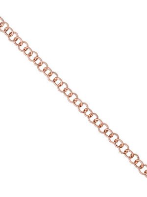 SIGO Rundankerarmband 925 Silber rotgold vergoldet 19 cm Armband Ankerarmband