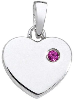 Schneider Basic Anhänger - Silber - Herz Rosa - SK33 rosa