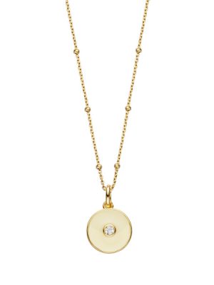 XENOX Halskette - XS91260G 925 Silber vergoldet, Zirkonia gold