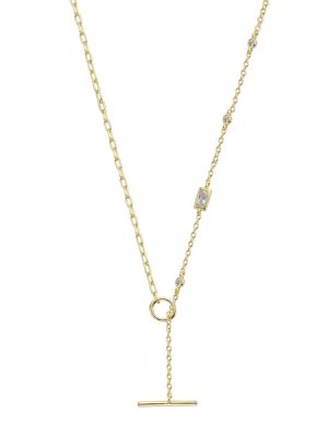 XENOX Halskette - XS91291G 925 Silber vergoldet, Zirkonia gold