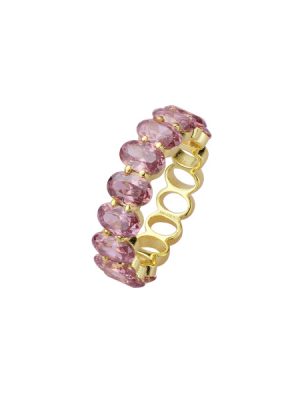 XENOX Ring - XS91255G/54 925 Silber vergoldet, Zirkonia gold