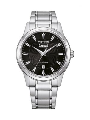 Citizen Herrenuhr Classic Elegant Day and Date AW0100-86EE Edelstahl